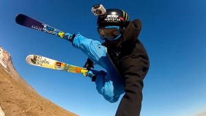 Go Pro ski jump photo
